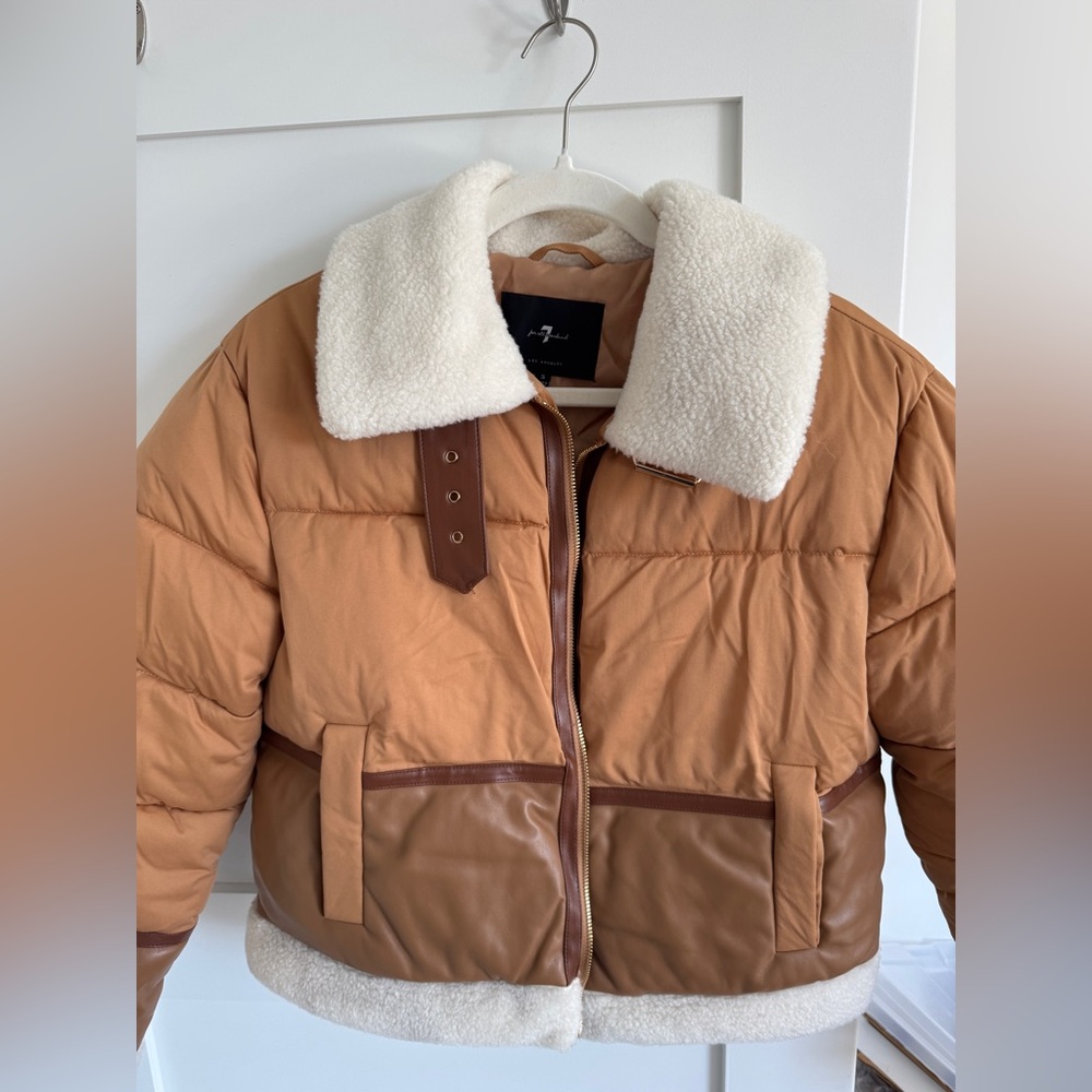 7 For All Mankind Camel and Jacket size small